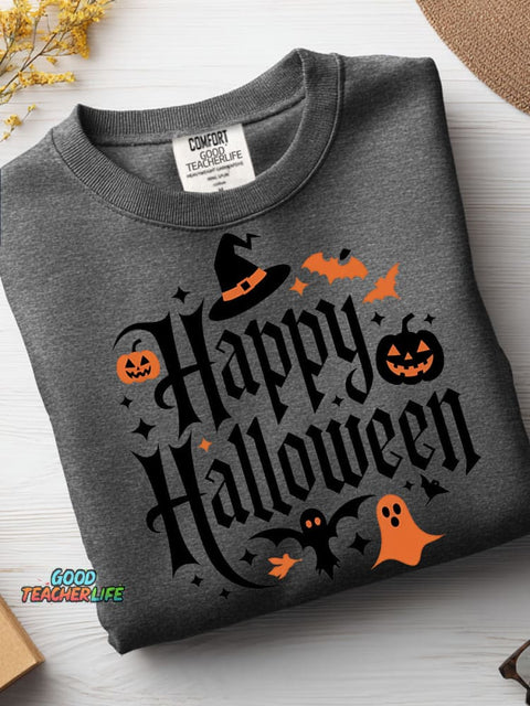 Happy Halloween Decorative Pattern Casual Sweatshirt