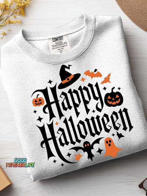 Happy Halloween Decorative Pattern Casual Sweatshirt