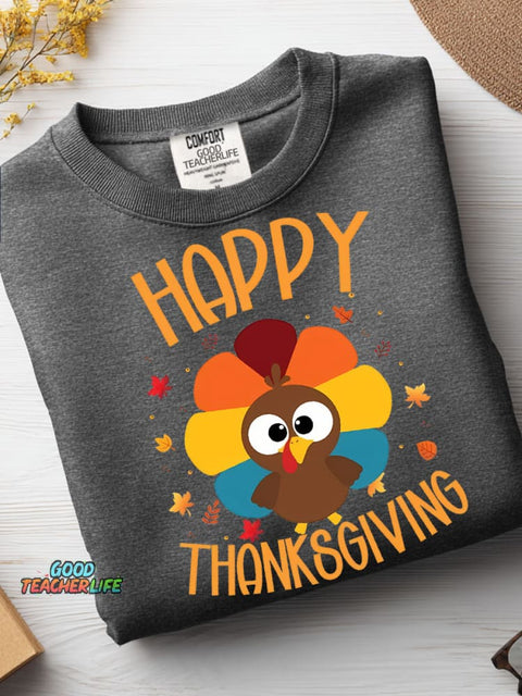 Happy Thanksgiving Turkey Casual Sweatshirt