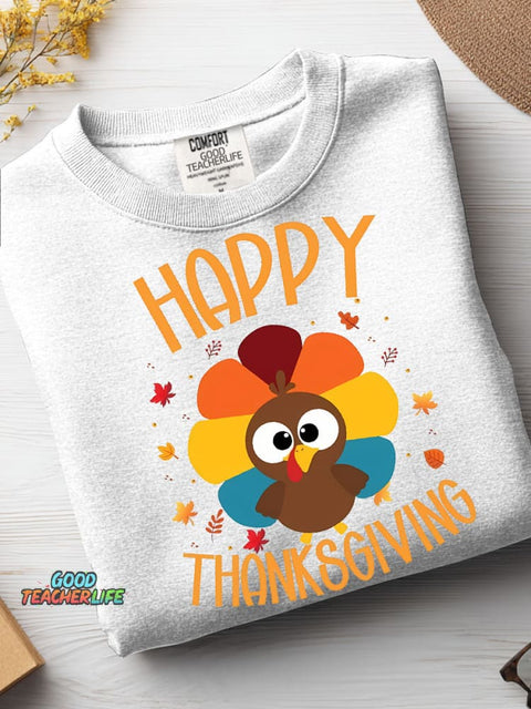 Happy Thanksgiving Turkey Casual Sweatshirt