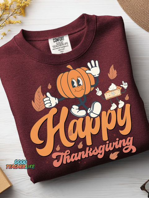 Happy Thanksgiving Casual Sweatshirt