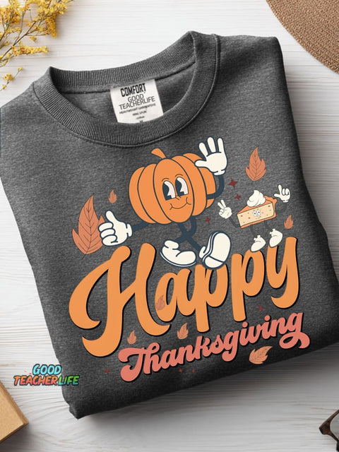 Happy Thanksgiving Casual Sweatshirt
