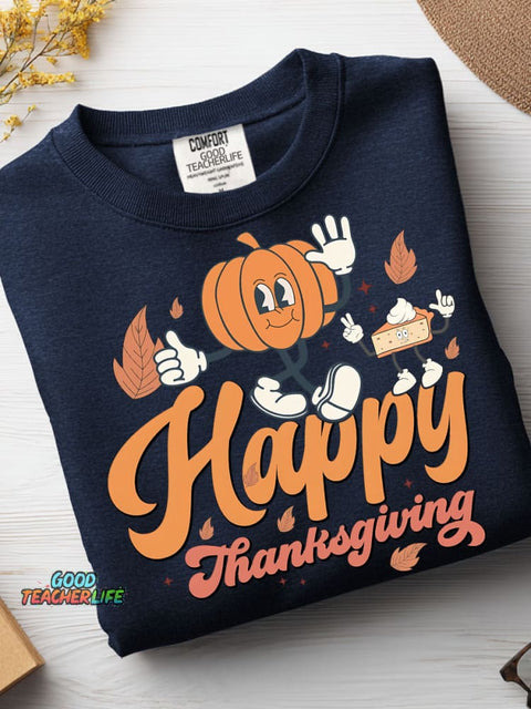 Happy Thanksgiving Casual Sweatshirt