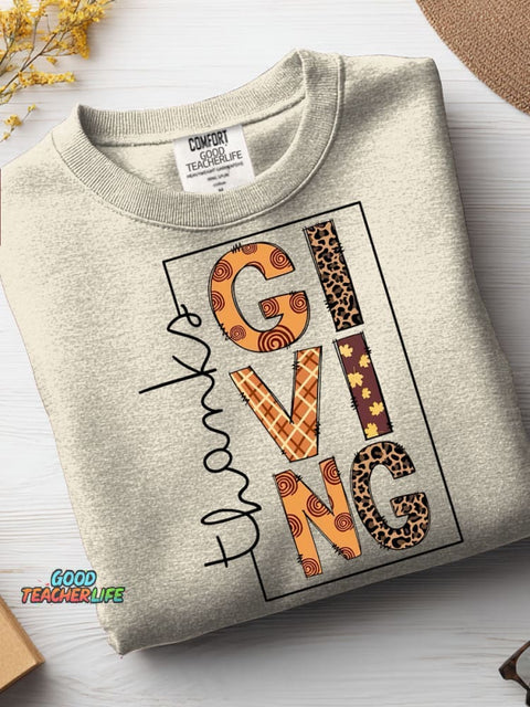 Teacher Thanksgiving Casual Sweatshirt