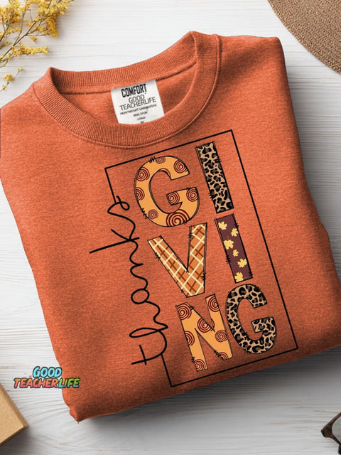 Teacher Thanksgiving Casual Sweatshirt