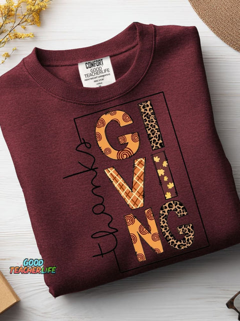 Teacher Thanksgiving Casual Sweatshirt