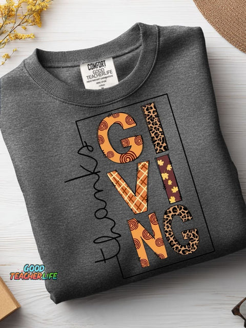 Teacher Thanksgiving Casual Sweatshirt