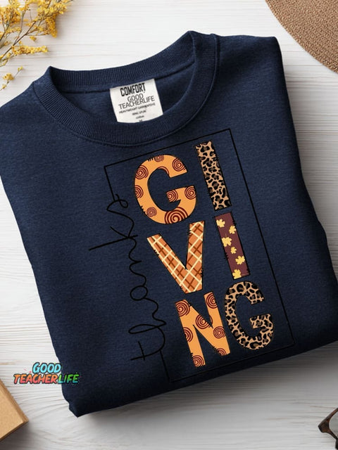 Teacher Thanksgiving Casual Sweatshirt
