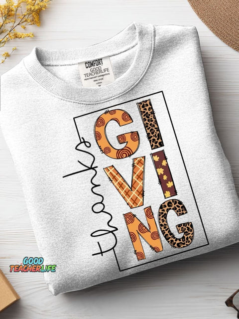 Teacher Thanksgiving Casual Sweatshirt