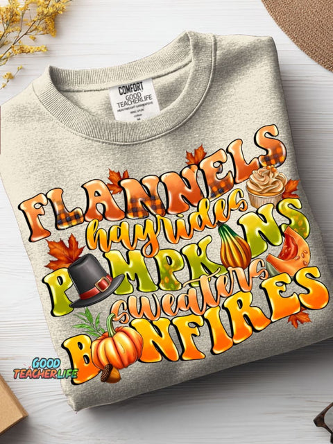 Happy Thanksgiving Pampkins Casual Sweatshirt