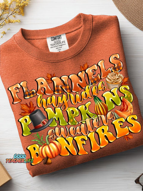 Happy Thanksgiving Pampkins Casual Sweatshirt
