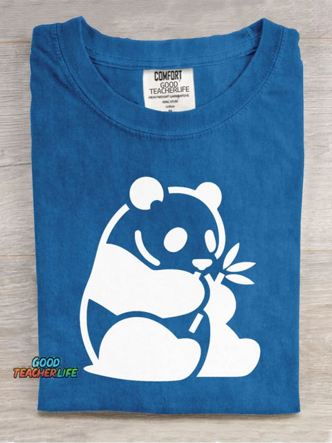 Panda Decorative Pattern T-shirt