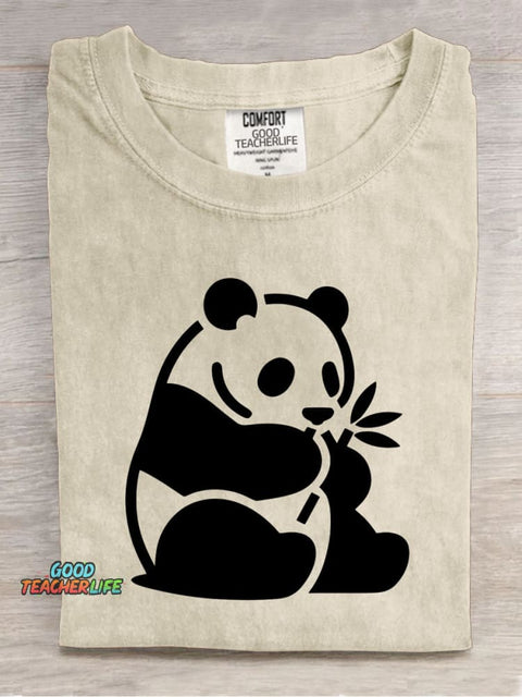 Panda Decorative Pattern T-shirt