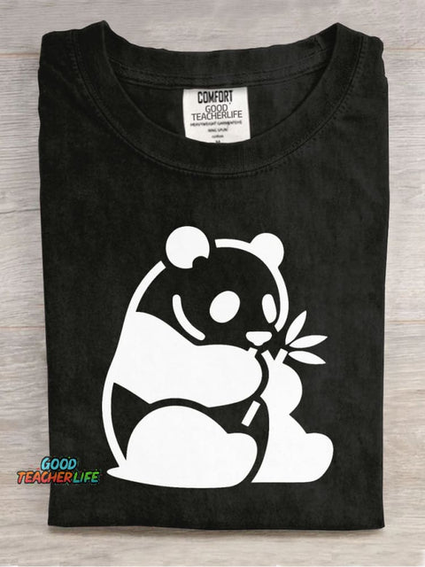Panda Decorative Pattern T-shirt
