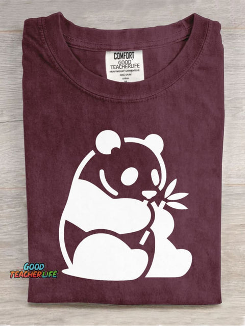 Panda Decorative Pattern T-shirt