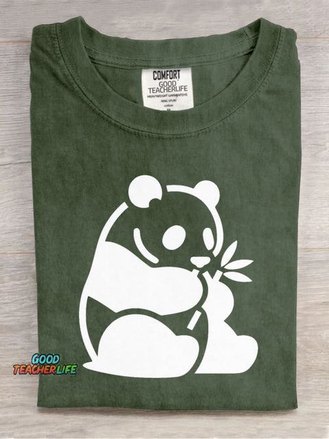 Panda Decorative Pattern T-shirt