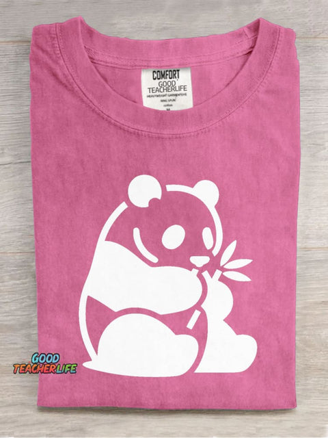 Panda Decorative Pattern T-shirt