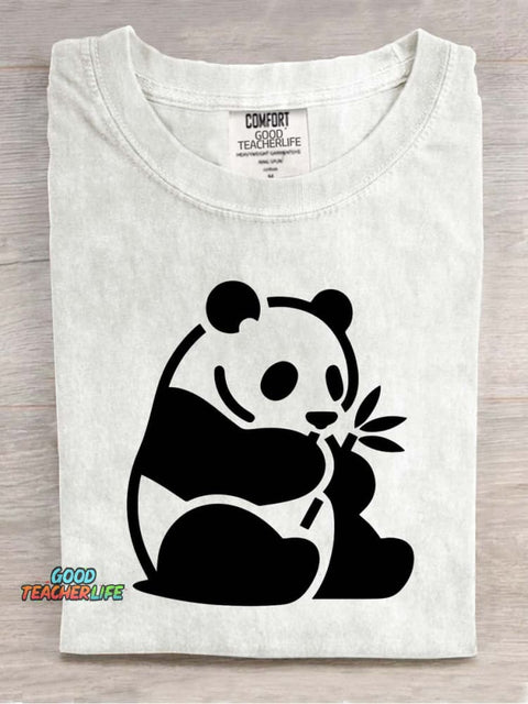 Panda Decorative Pattern T-shirt