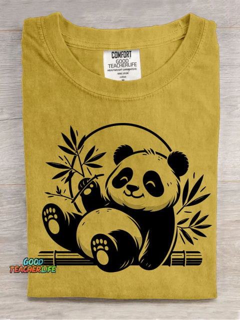 Panda Decorative Pattern T-shirt