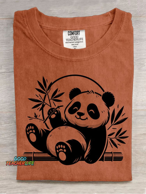 Panda Decorative Pattern T-shirt