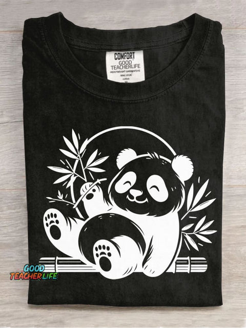 Panda Decorative Pattern T-shirt
