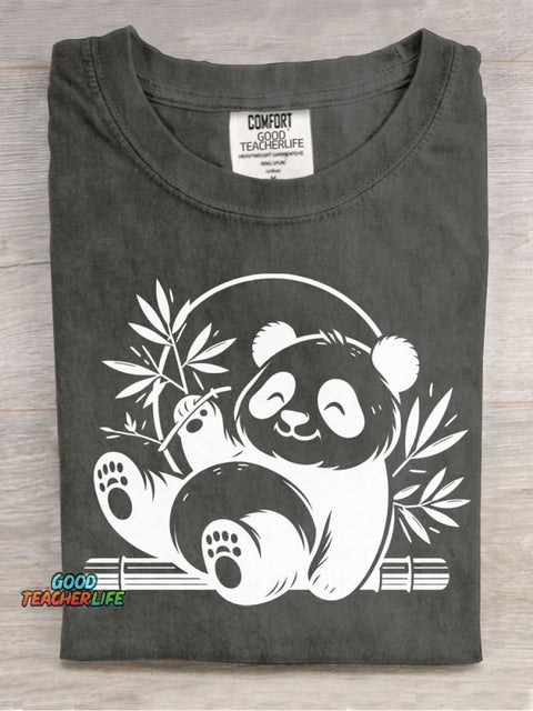 Panda Decorative Pattern T-shirt