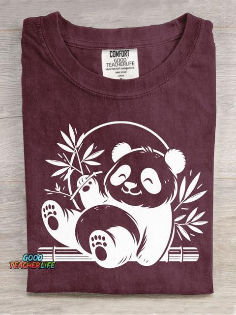 Panda Decorative Pattern T-shirt