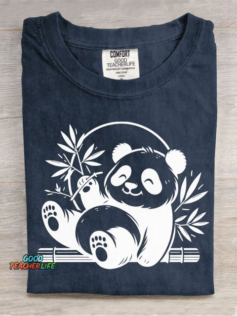 Panda Decorative Pattern T-shirt