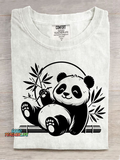 Panda Decorative Pattern T-shirt
