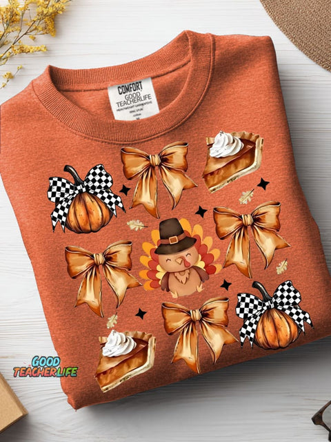 Thanksgiving Decorative Pattern Casual Sweatshirt