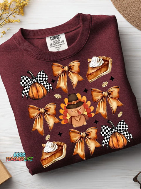 Thanksgiving Decorative Pattern Casual Sweatshirt