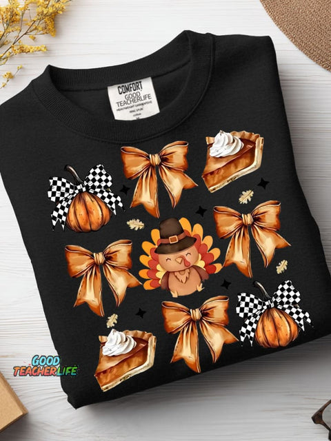 Thanksgiving Decorative Pattern Casual Sweatshirt