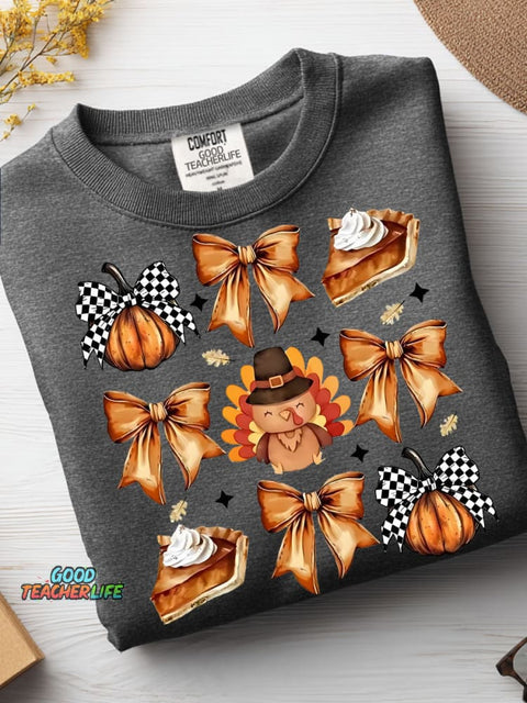 Thanksgiving Decorative Pattern Casual Sweatshirt