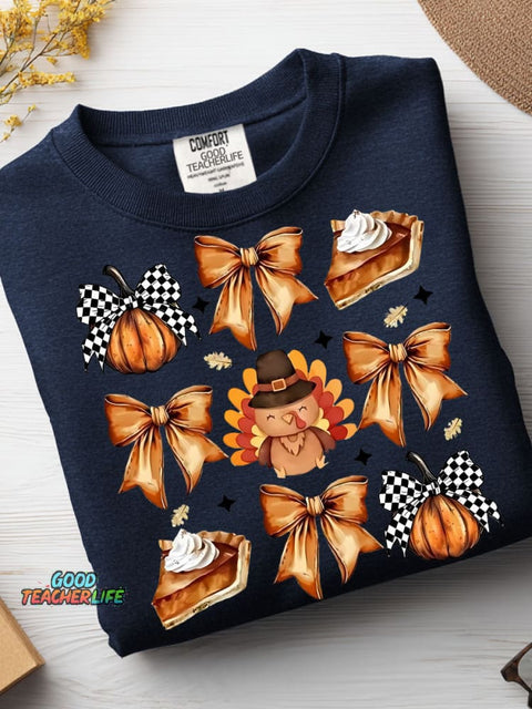 Thanksgiving Decorative Pattern Casual Sweatshirt
