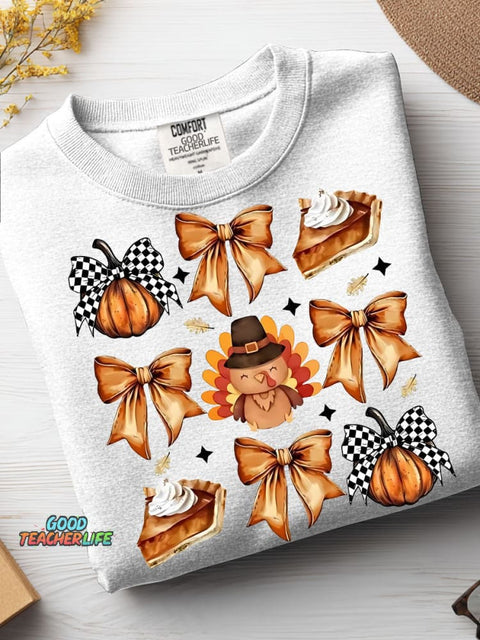 Thanksgiving Decorative Pattern Casual Sweatshirt