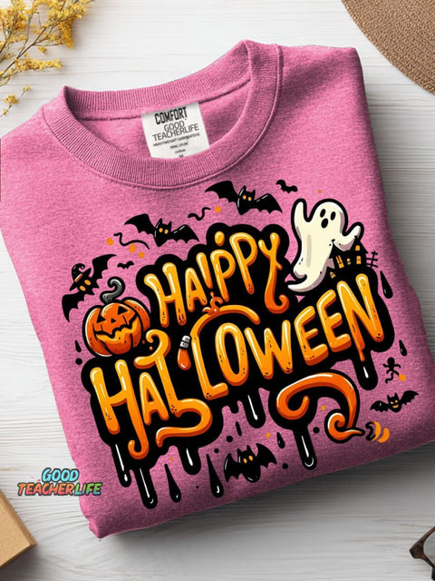 Happy Halloween Decorative Patterns Casual Sweatshirt