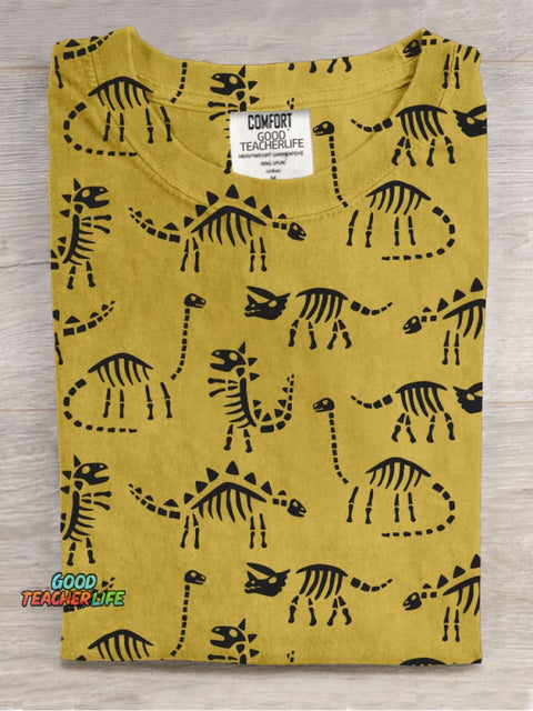 Dinosaur Skull Decorative Pattern T-shirt