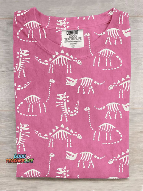 Dinosaur Skull Decorative Pattern T-shirt