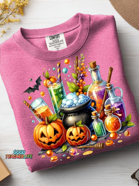 Halloween Ice Drink Decoration Pattern Casual Sweatshirt