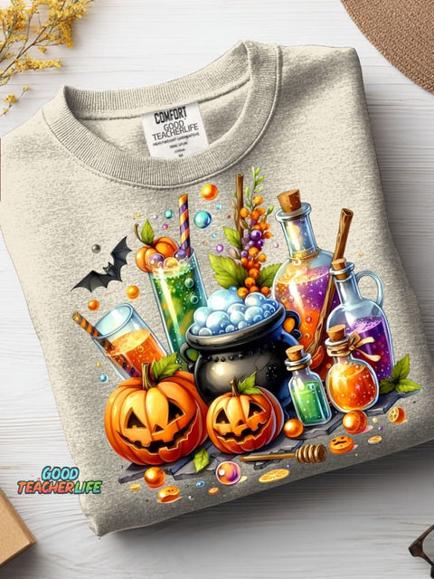 Halloween Ice Drink Decoration Pattern Casual Sweatshirt