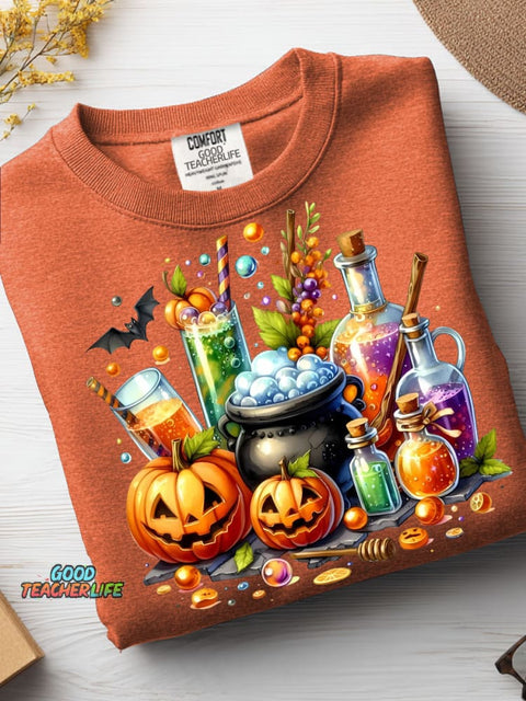 Halloween Ice Drink Decoration Pattern Casual Sweatshirt