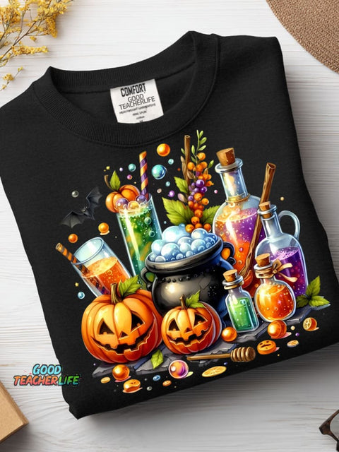 Halloween Ice Drink Decoration Pattern Casual Sweatshirt
