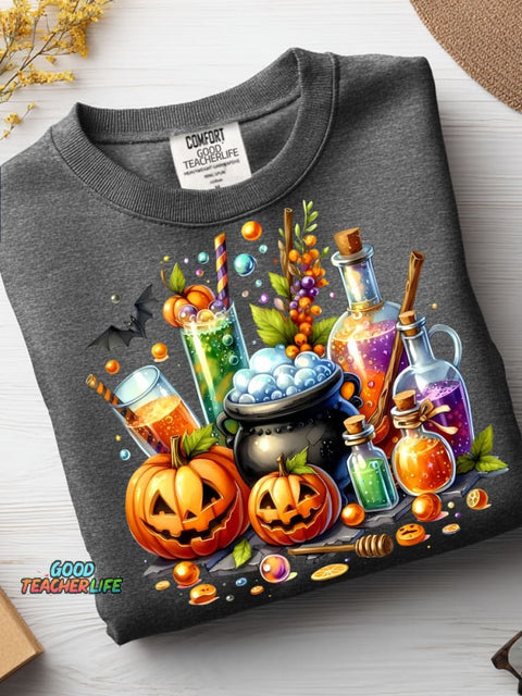Halloween Ice Drink Decoration Pattern Casual Sweatshirt
