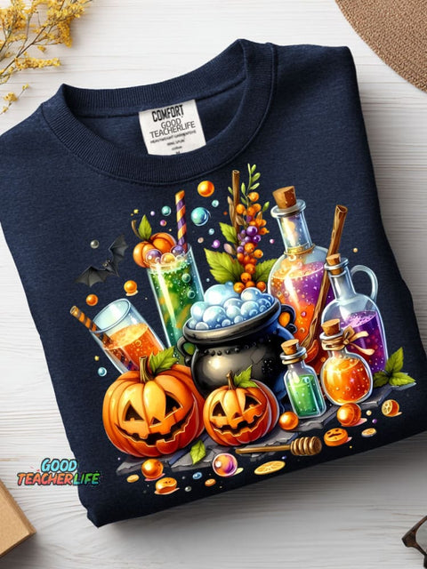 Halloween Ice Drink Decoration Pattern Casual Sweatshirt