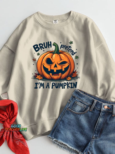 Halloween Pumpkin Casual Sweatshirt