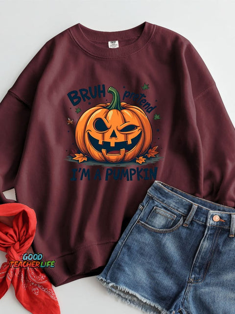 Halloween Pumpkin Casual Sweatshirt