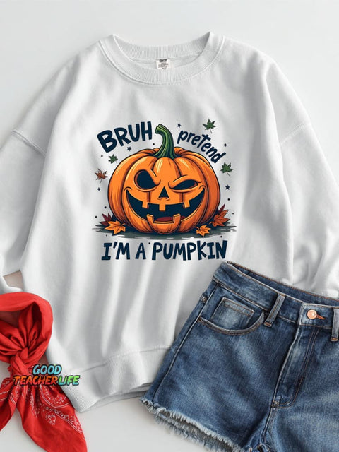 Halloween Pumpkin Casual Sweatshirt