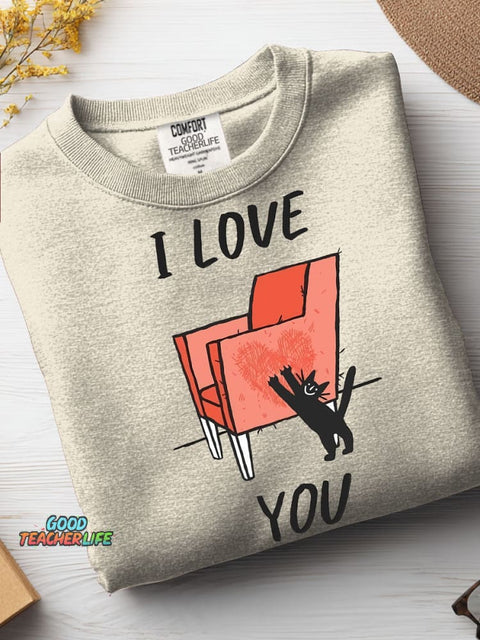 Cat Love You Casual Sweatshirt