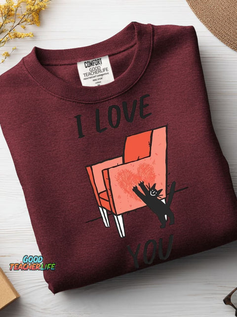 Cat Love You Casual Sweatshirt