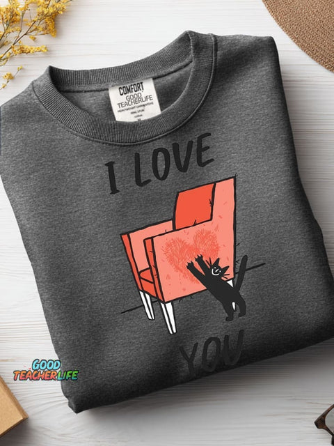 Cat Love You Casual Sweatshirt